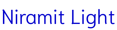 Niramit Light шрифт